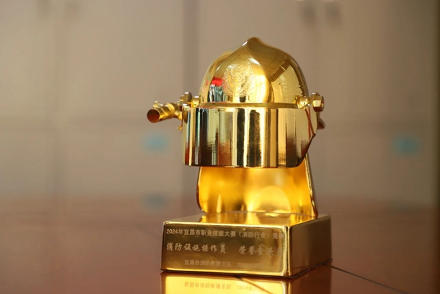 第一！股份公司鄢陽獲頒宜昌市消防設(shè)施操作員“榮譽(yù)金頭盔”(圖2)