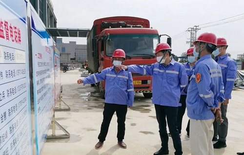 吳正新到TMP、TPO項目及松滋肥業(yè)新項目現(xiàn)場檢查指導工作